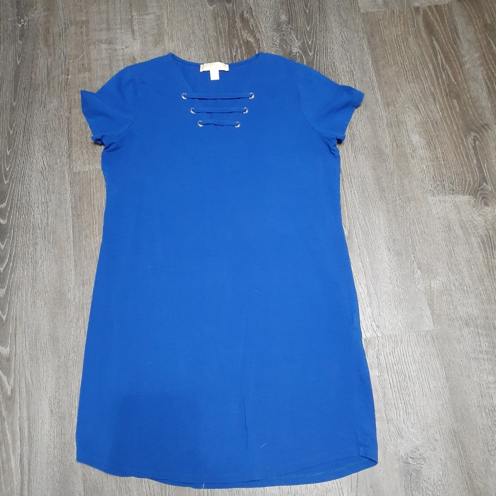 Blue Michael Kors Shirt dress